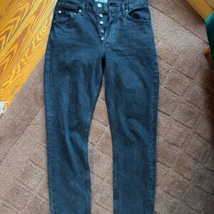 Agolde Women's Black Straight Leg Jeans